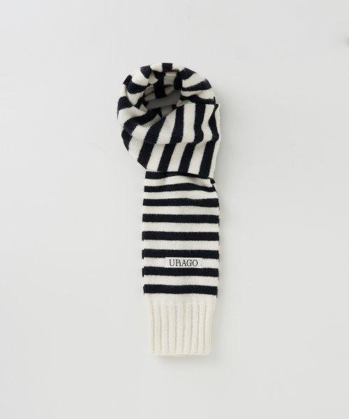 Wool stripe muffler