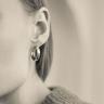 OT M HOOP EARRINGS GOLD / SILVER