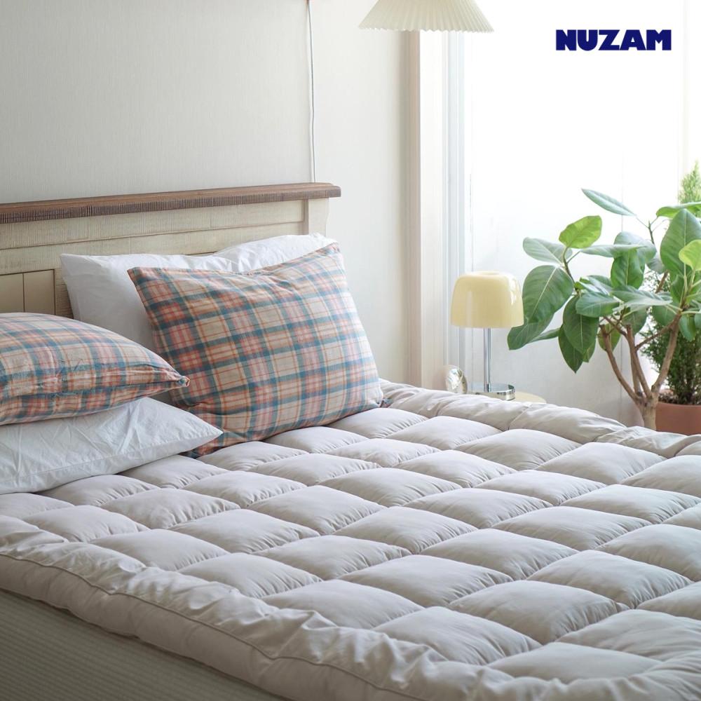 [누잠 토퍼 매트리스] 단품 슈퍼싱글 퀸 침대 거실 차박 캠핑 매트