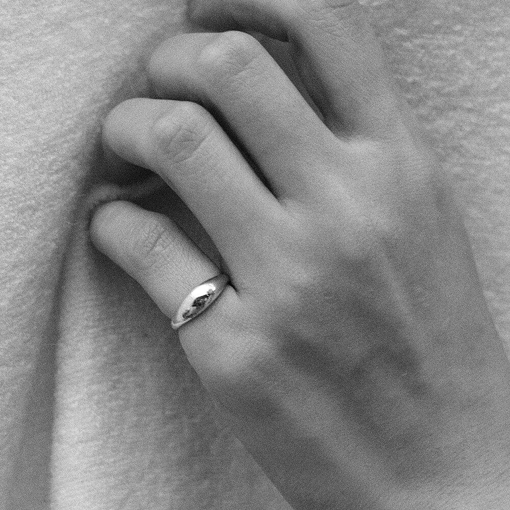 Silver 925 Little Dome Ring (2color)