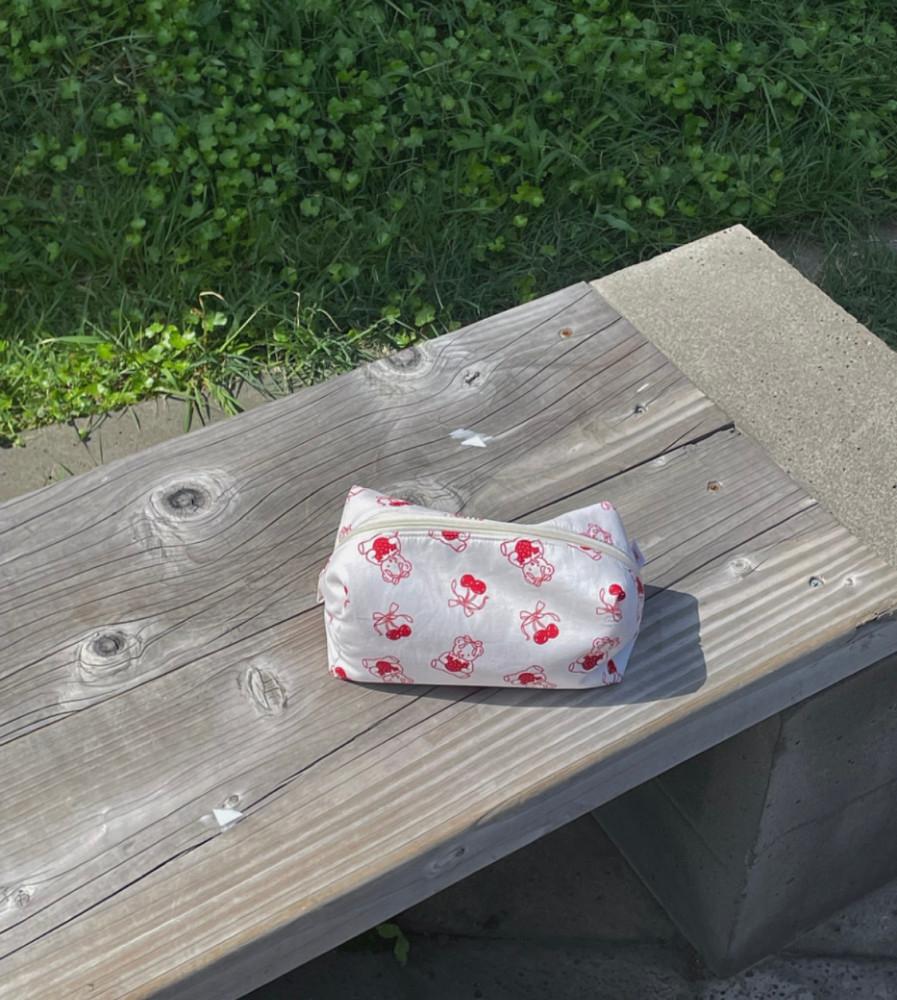 [아보티] 과일이 좋아 ! 곰 네모 파우치 ° pouch