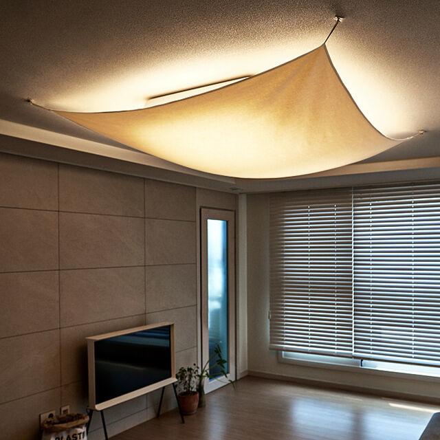 블랭크 광목 천정등 가리개 / 천정 조명 커버 (2SIZE)