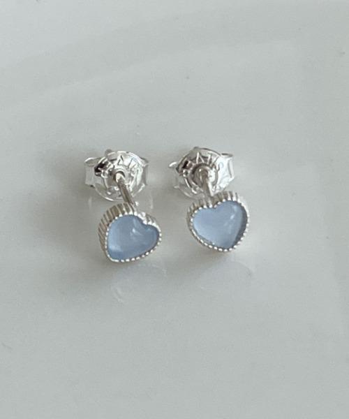 (silver 925) elsa blue earring