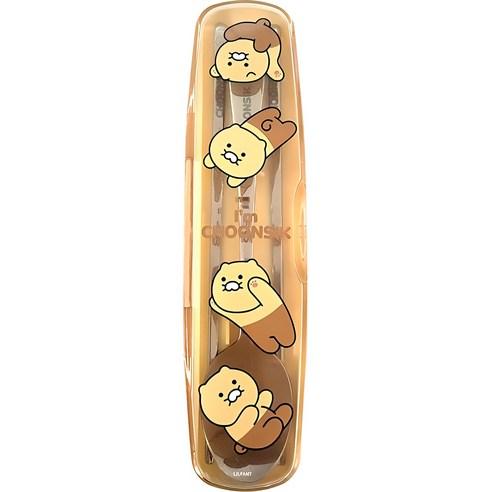 릴팡 카카오프렌즈 춘식이 올스텐 수저케이스 세트 - 도시락수저세트 | 쿠팡