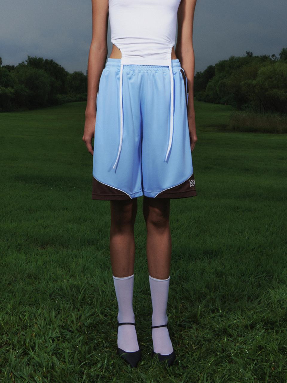 Football Jersey Shorts Sky Blue