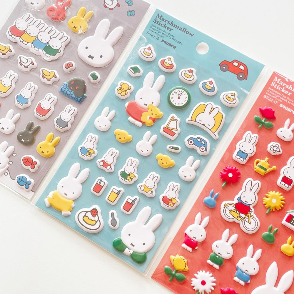 미피 miffy 스티커 캐릭터 다꾸용품 엠보싱 입체스티커