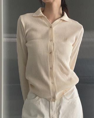 collar golgie knit (2color)