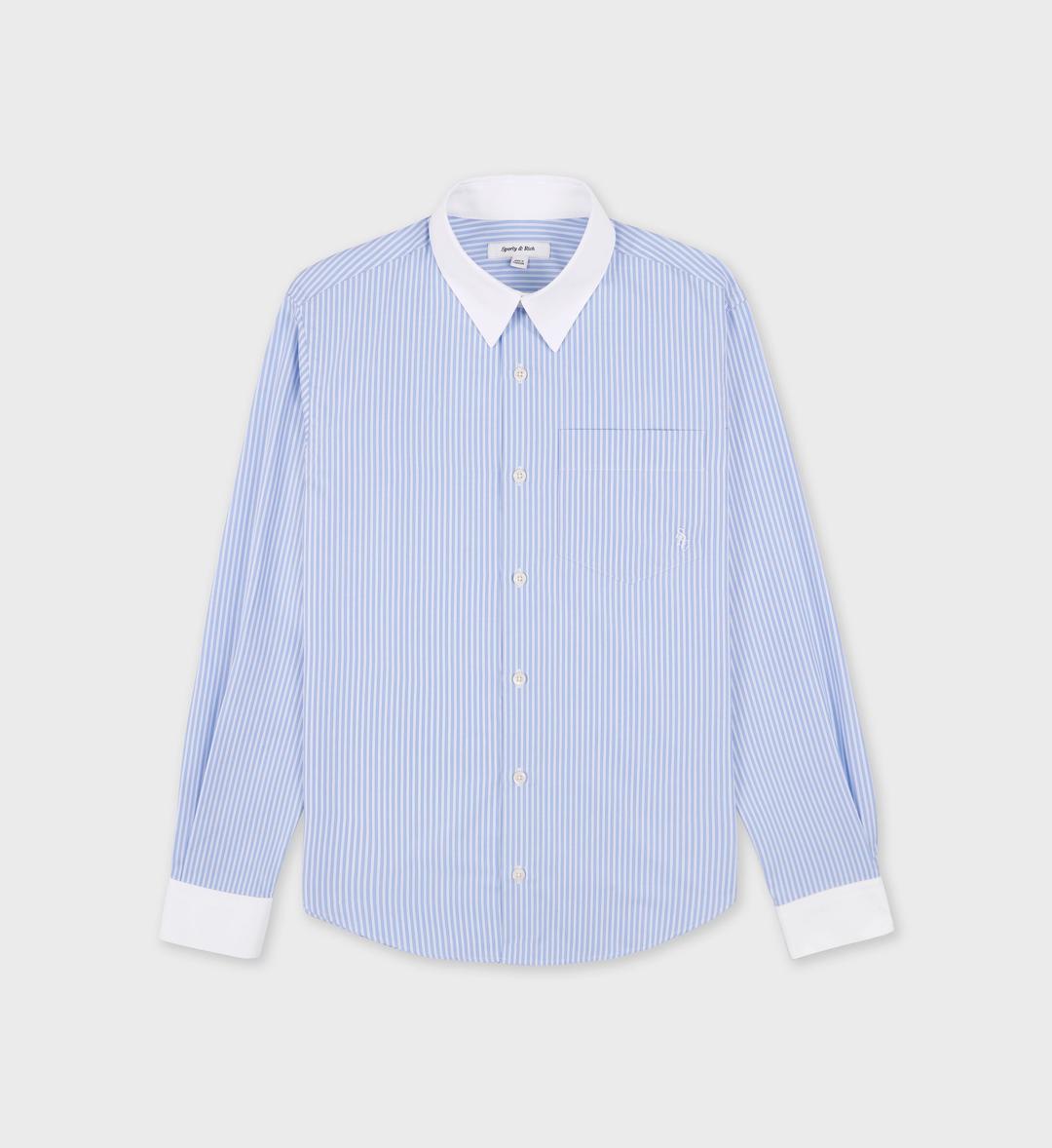 SRC Shirt - Sky Blue/White - Off White/Sky Blue Stripe / X-Small