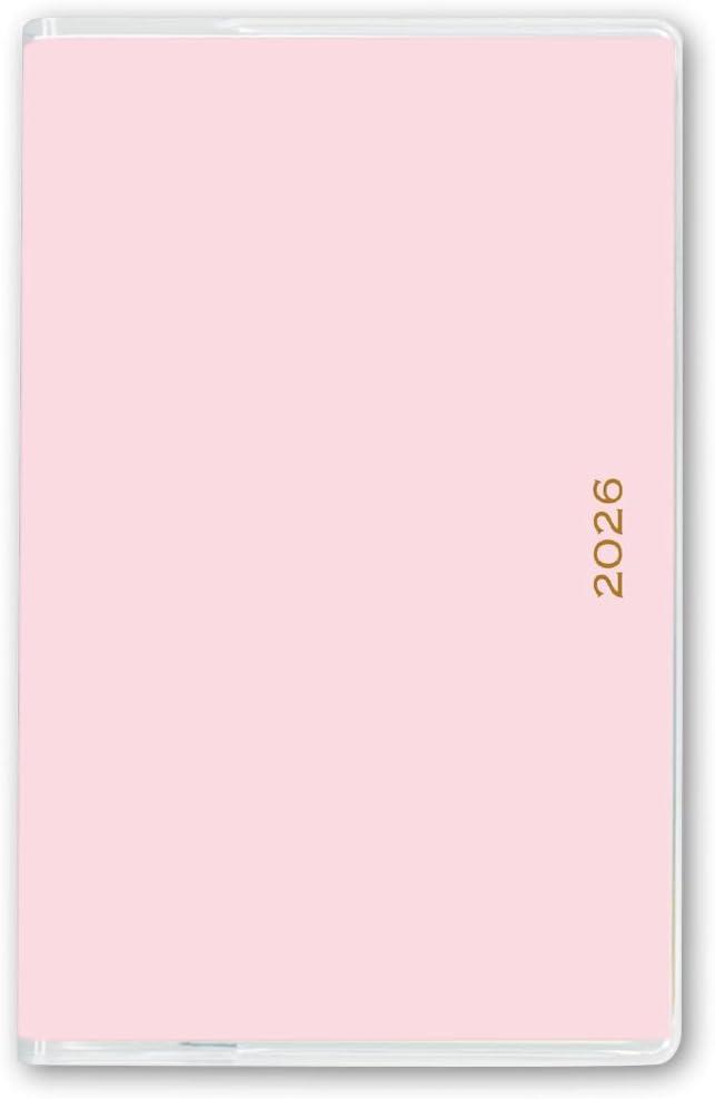能率 ペイジェム 手帳 2026年 ウィ-クリ- コンパクト レフト ピンク 2209 (2025年 12月始まり)