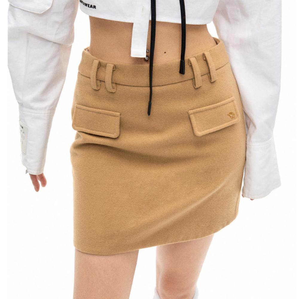 NOTAWEAR 노타웨어 스커트 정장 미니 스커트 겨울 버전 블랙 브라운