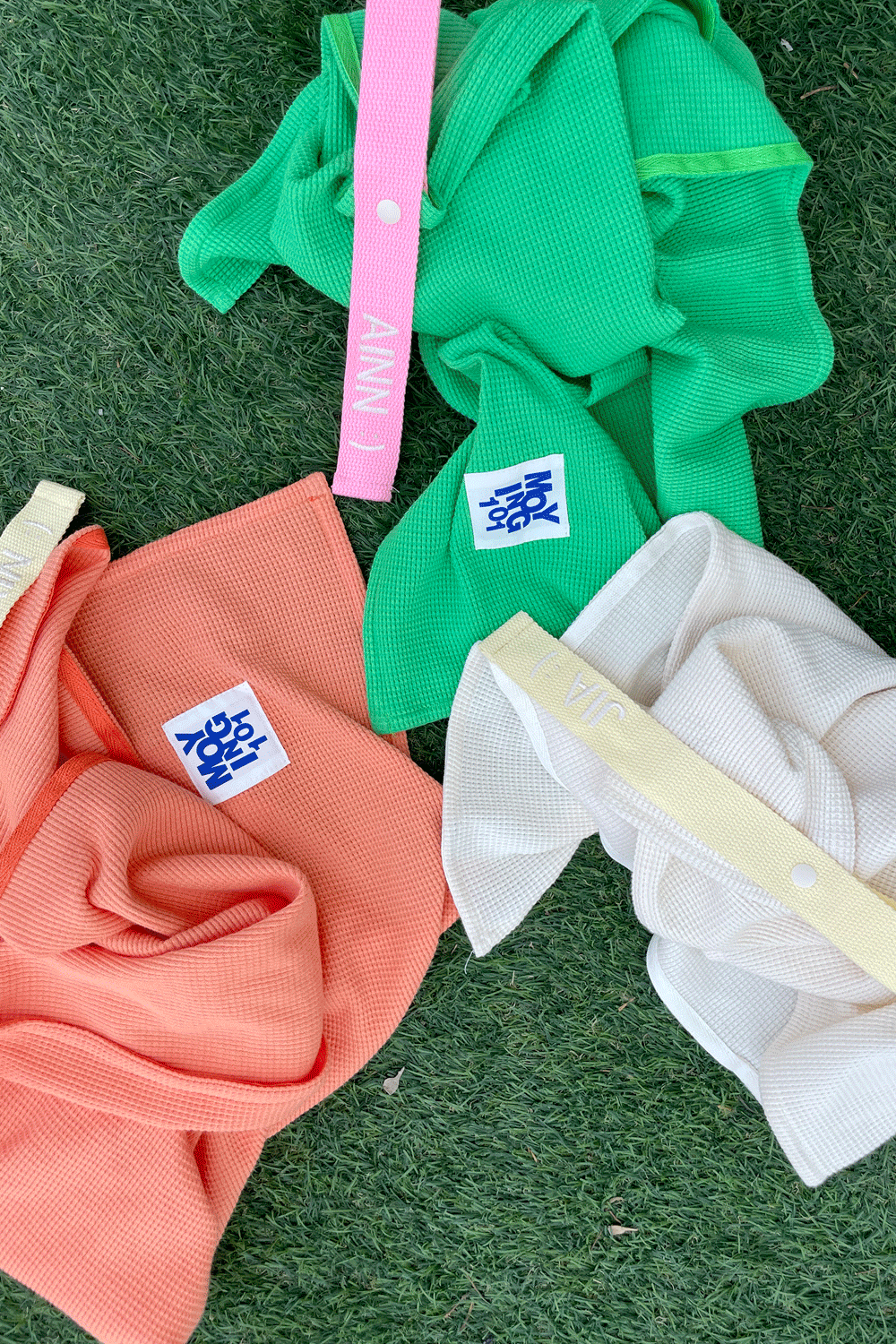 롤리팝 와플 네임택 블랭킷-lollipop Blanket