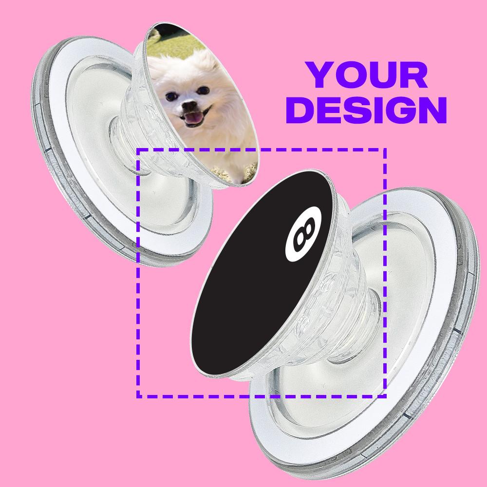 맥세이프 그립 톡홀더 주문 제작 마그네틱 자석 원형 에폭시 화이트 1-100개