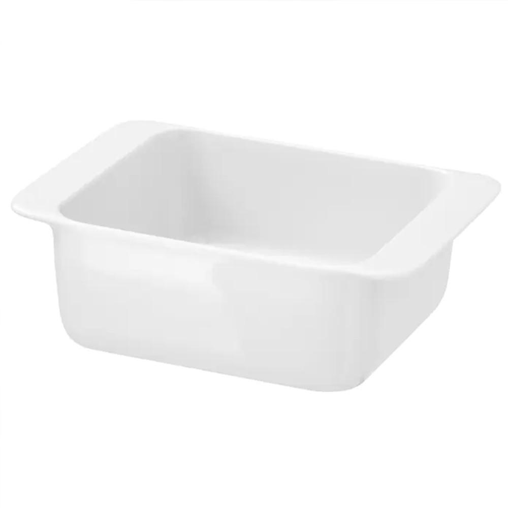 이케아 365+ 오븐 접시 화이트 18x13 cm