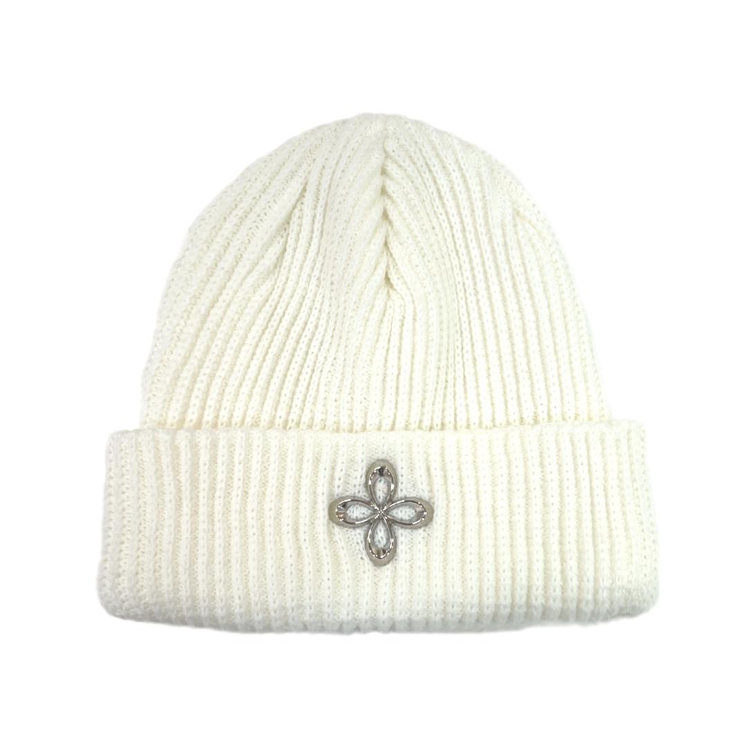 surgery clover logo beanie ver.2 'white'