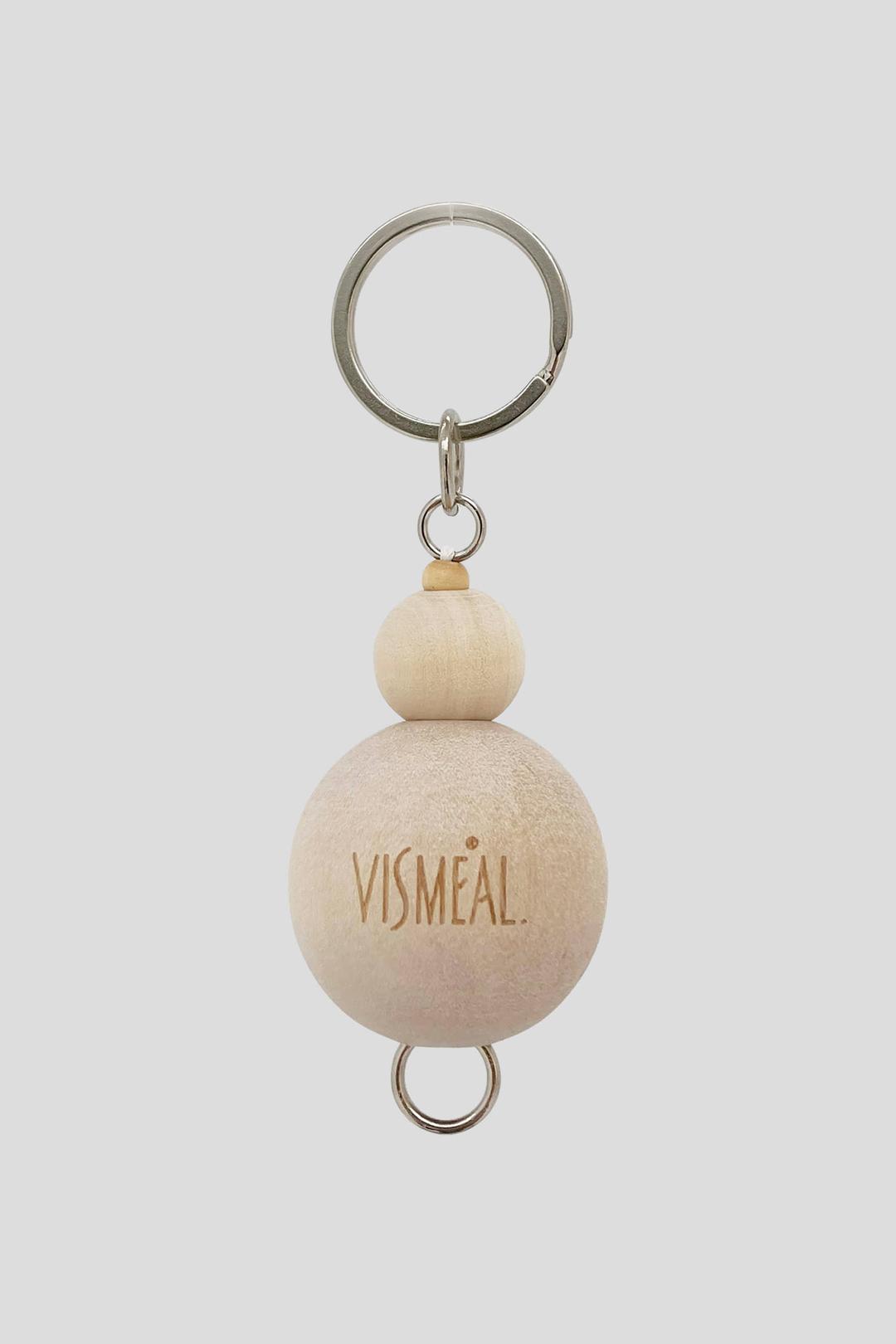 Wood Ball Keyring