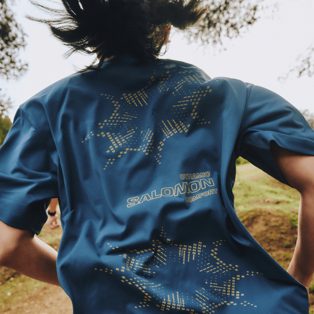 다이나믹 서클 티셔츠 - 블루 나이트 / M