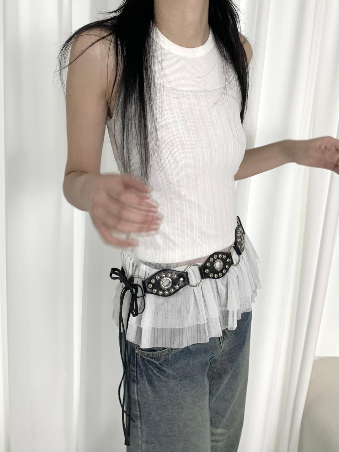 SEE THROUGH SHIRRING VT 시스루 셔링 뷔스티에