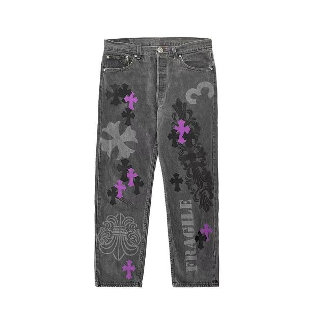 크롬하츠 Chrome Hearts Deadly Doll Pink Cross Scroll Logo