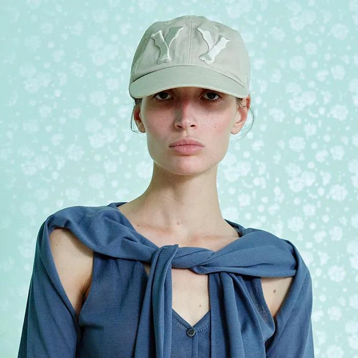 YY HEART BONE BALL CAP (BEIGE)