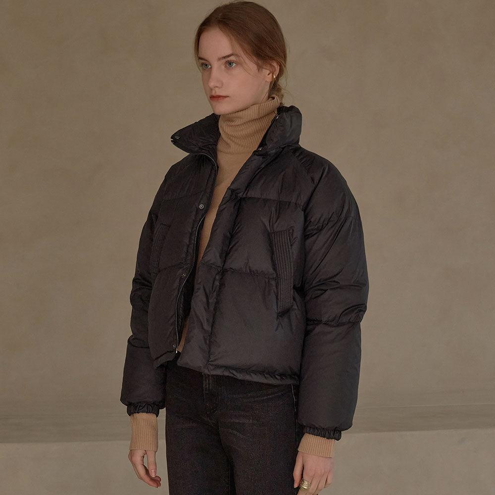 SIOT4010 Duck Down Crop PD_Black