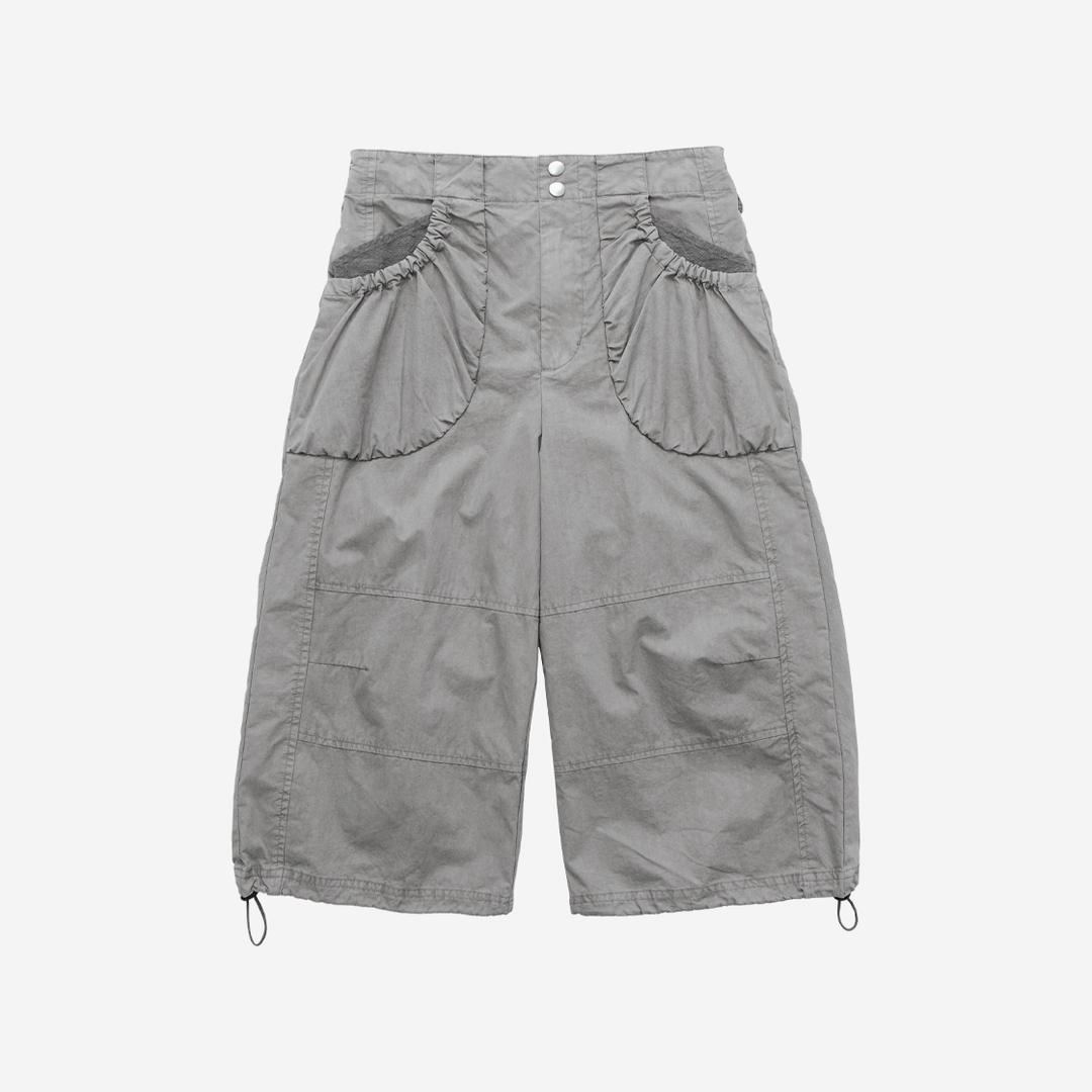 (05.01 PM5:00) women pocket shirring pants - gray