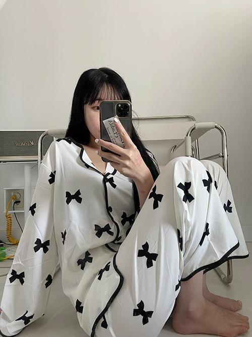 RIBBON PAJAMAS SET