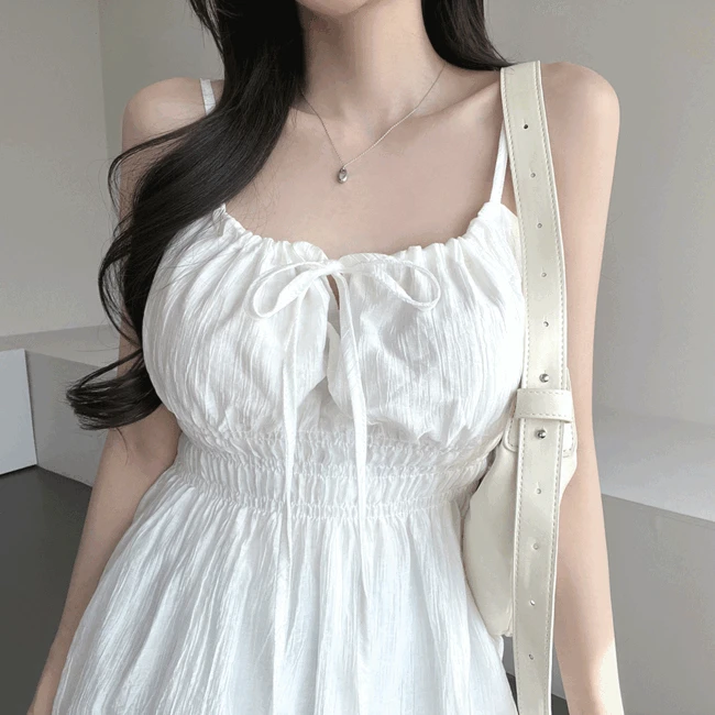 [어깨끈조절가능⭕] 가나다란 뉴하트 허리잘록 스트링 밴딩 슬리브리스 나시 블라우스 5color