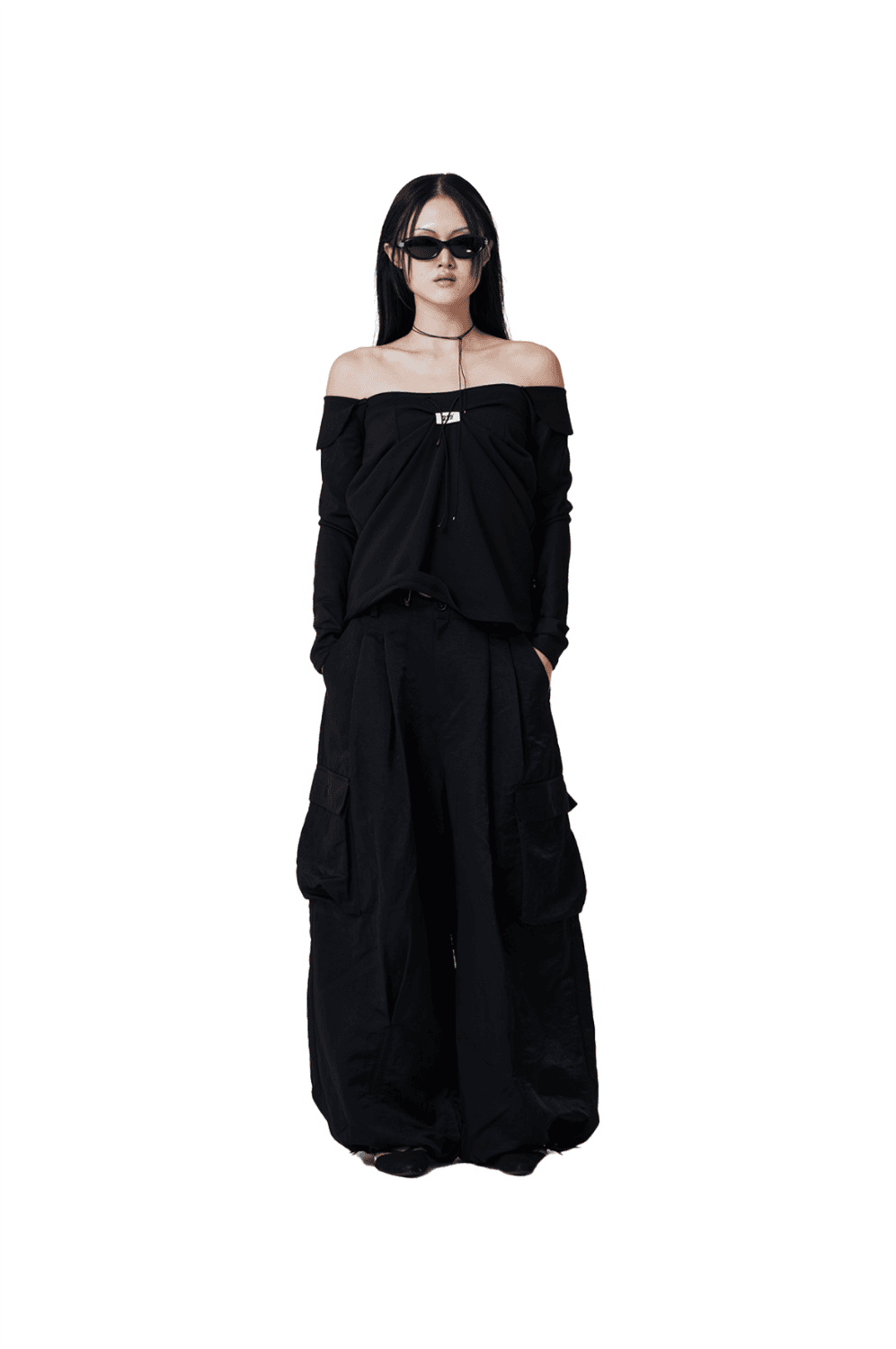 Folded Shape Off-Shoulder