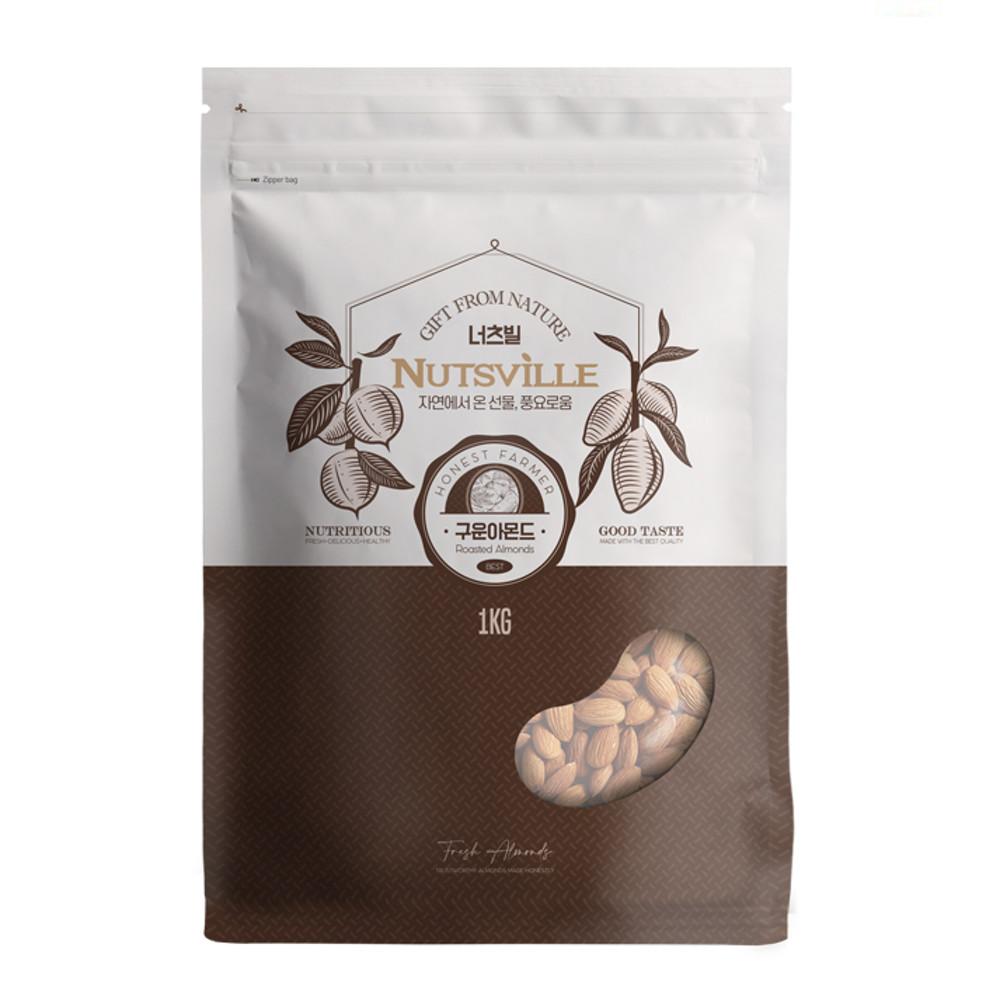너츠빌 캘리포니아 구운 아몬드 1kg 볶은 볶음 아몬드 슬라이스 생