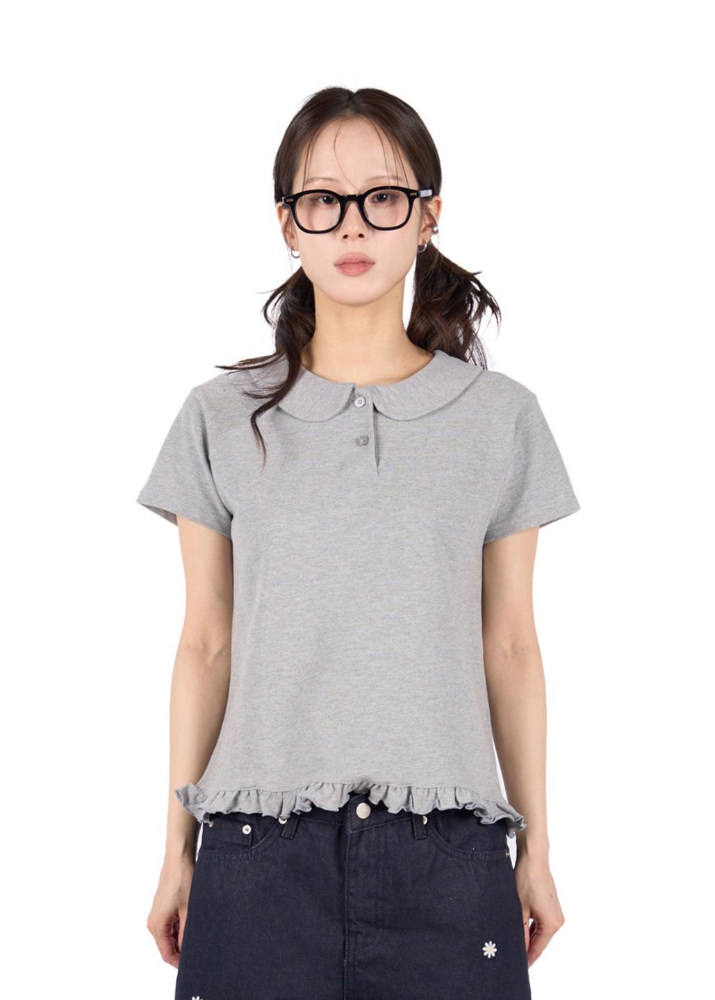 HIDE SHIRRING PK TEE