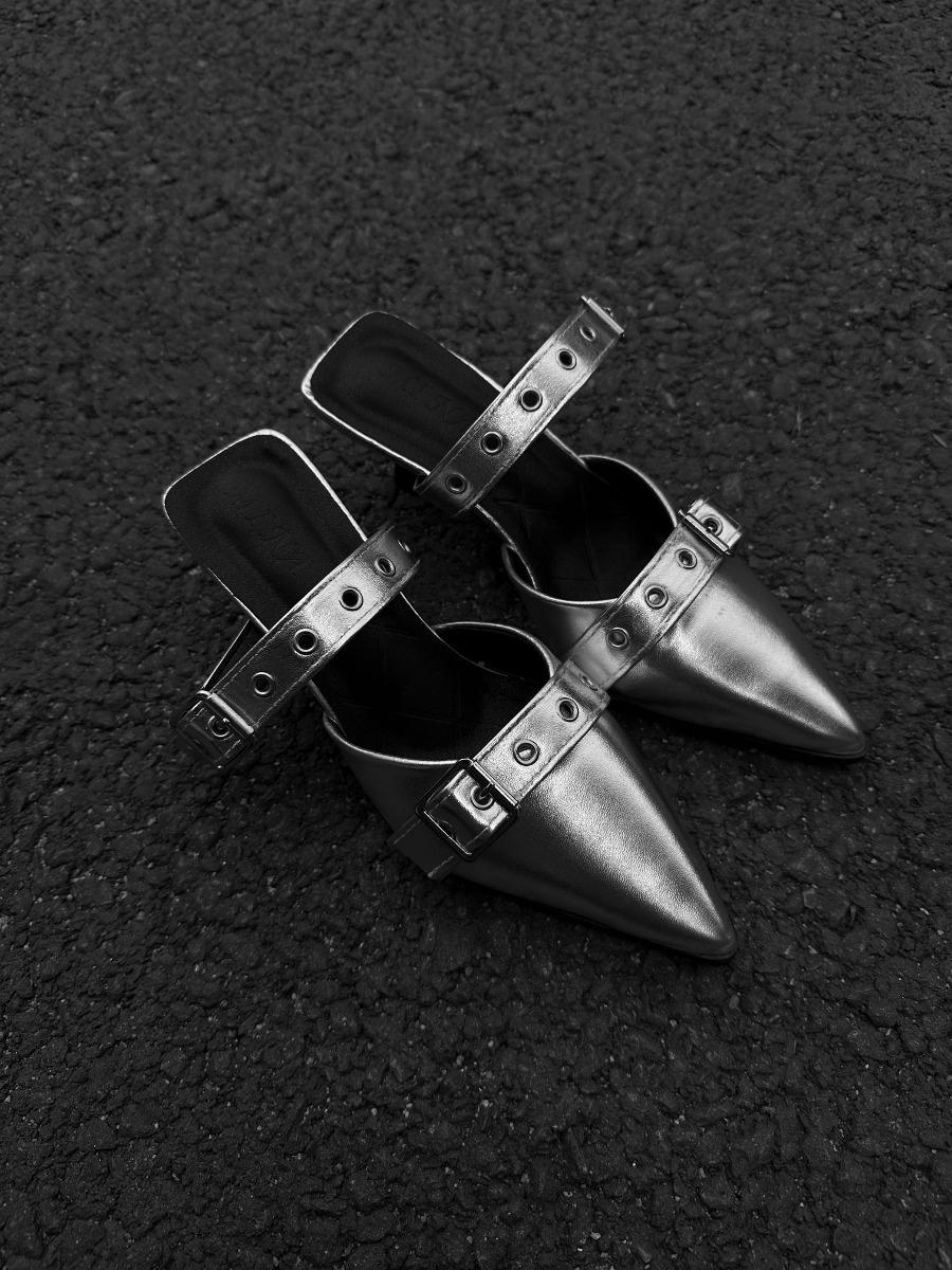 two belted muel shoes(2 color)