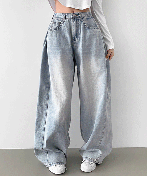 ~XL[옆핀턱🖤/숏&롱,인생핏]주름 옆핀턱 벌룬 와이드핏 통팬츠