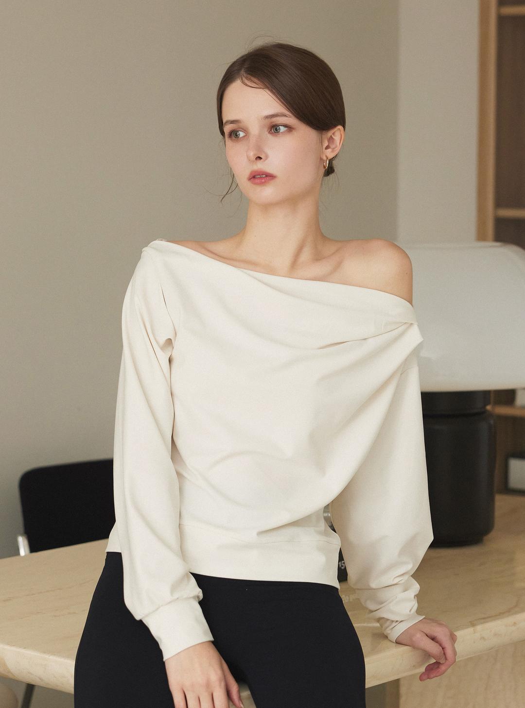 [NEW] 폴리냑 드레이프 스웻셔츠  Polignac drape sweatshirt (3color)