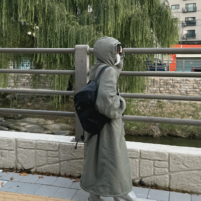 테리 오버핏 양털 덤블 개파카 후드 피쉬테일 롱 패딩 야상