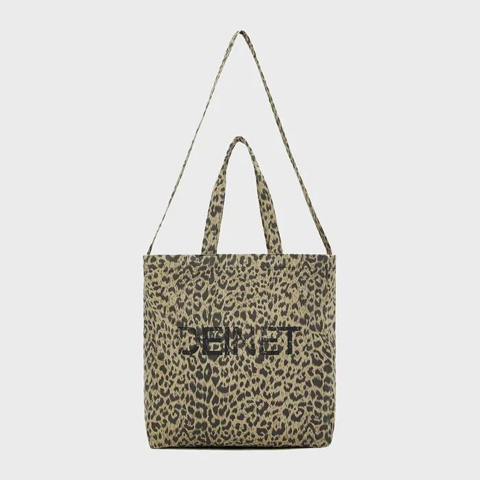 DEINET LOGO TWO WAY ECO BAG IN LEOPARD