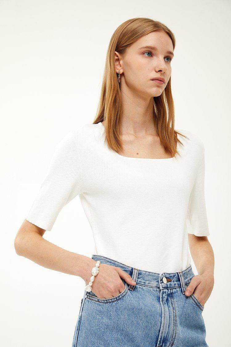 [2차리오더] 셀럽착용★ Routine Knit_스퀘어넥 풀오버_5부