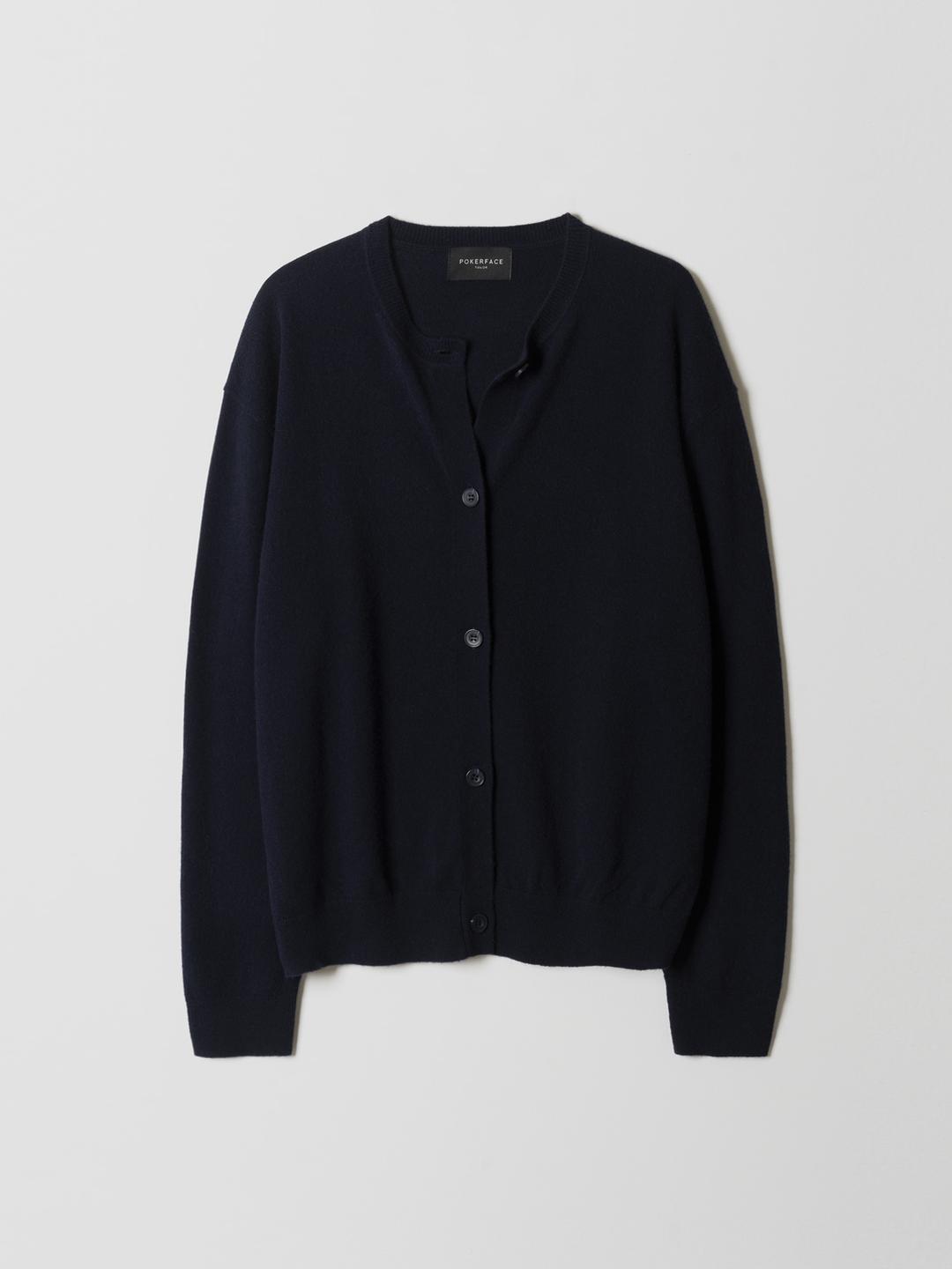 FARASHA CASHMERE CARDIGAN DARK NAVY