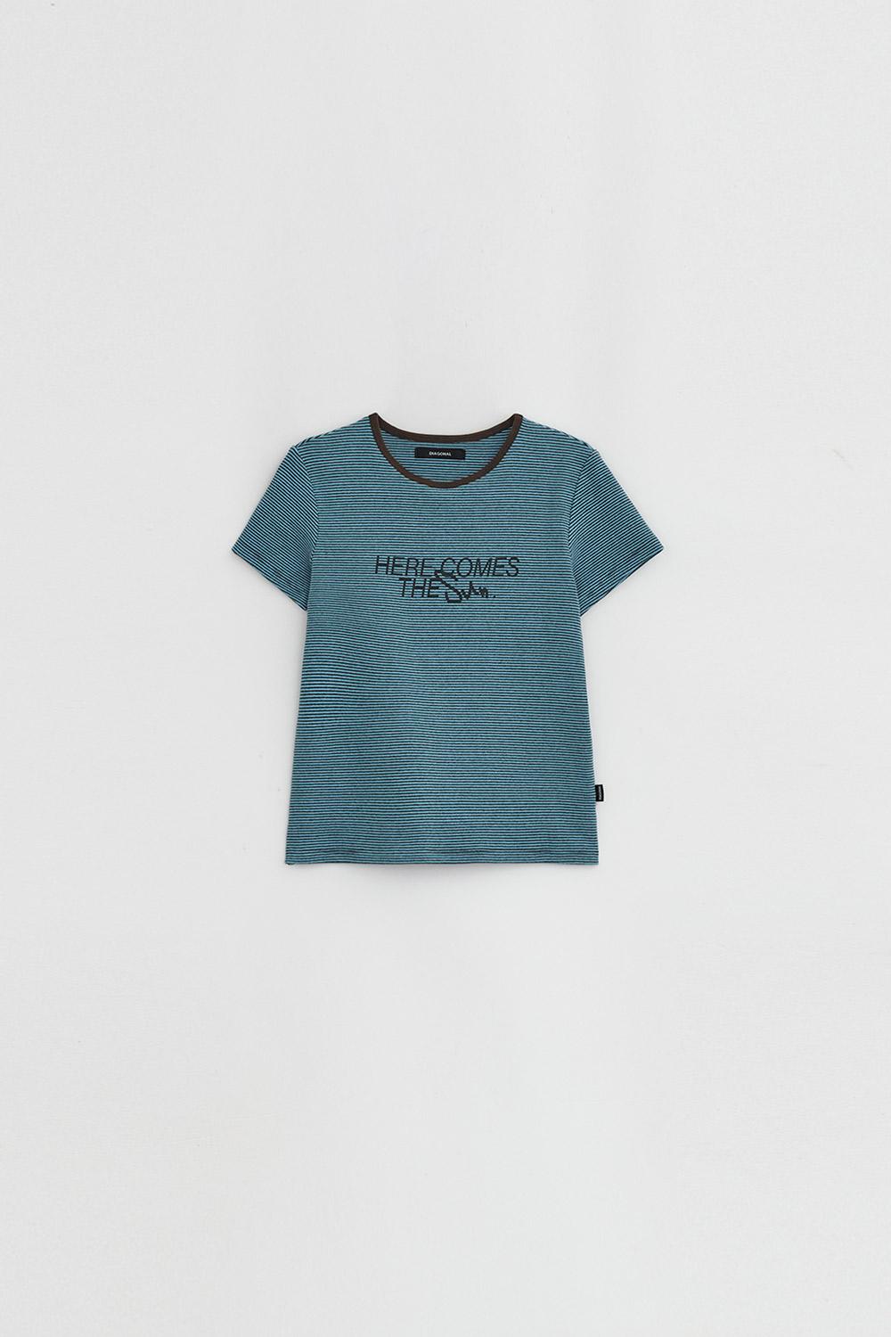 STRIPE GRAPHIC PRINTING TEE