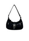 NO.146 BLACK TAG NYLON HOBO BAG