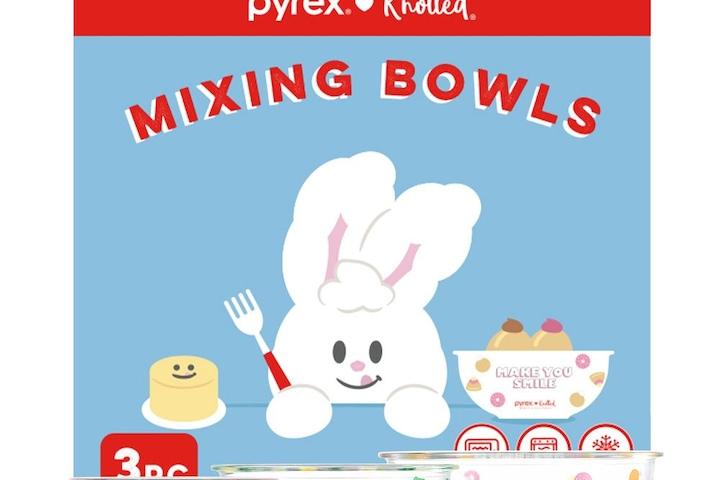 파이렉스X노티드 유리 믹싱볼 3종 패키지(880ml+1.4L+2.4L)