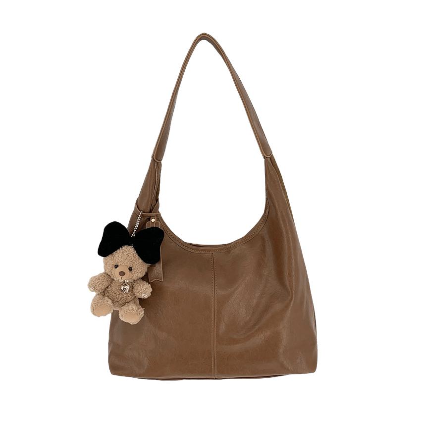 에이어패럴 🔥당일출고/고퀄리티🔥스웨이드 레더 양면 배색 빅 보부상 Y2K 숄더백 아이패드 노트북 하객룩 개강룩 신입생 가방 봄 책 가방 꽃놀이 벚꽃룩 수학여행 GB100