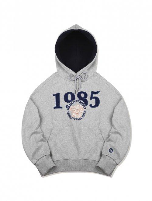 우먼즈 크롭 베어프렌즈 엠보자수 후드 그레이(FCB3TS359W)