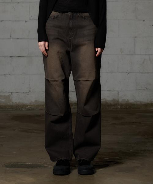 아리(ARI)  AKARI PPINTUCK DENIM PANTS / BLACK - 사이즈 & 후기 | 무신사