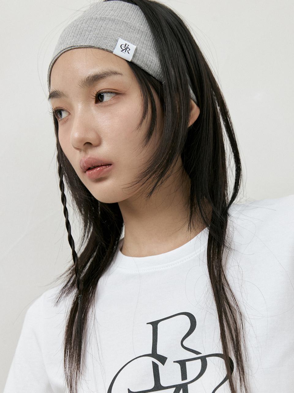 에센셜 골지 헤어밴드_GREY