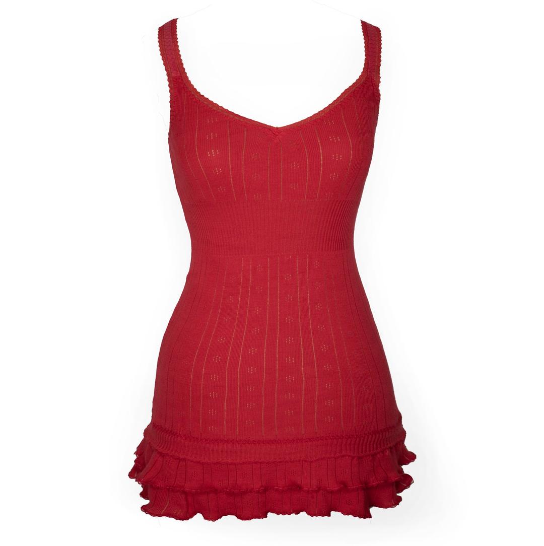 V-neck Frilly Cha Cha Dress