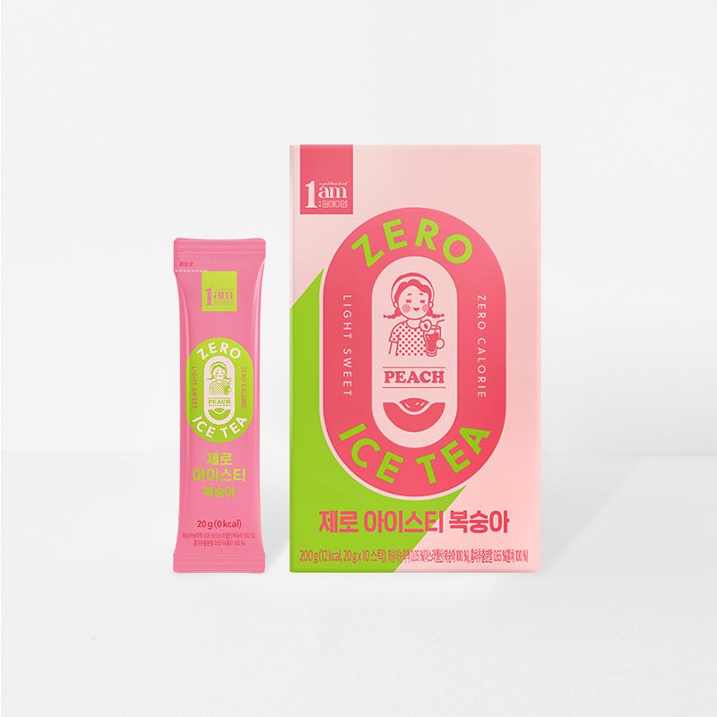 제로 아이스티 복숭아