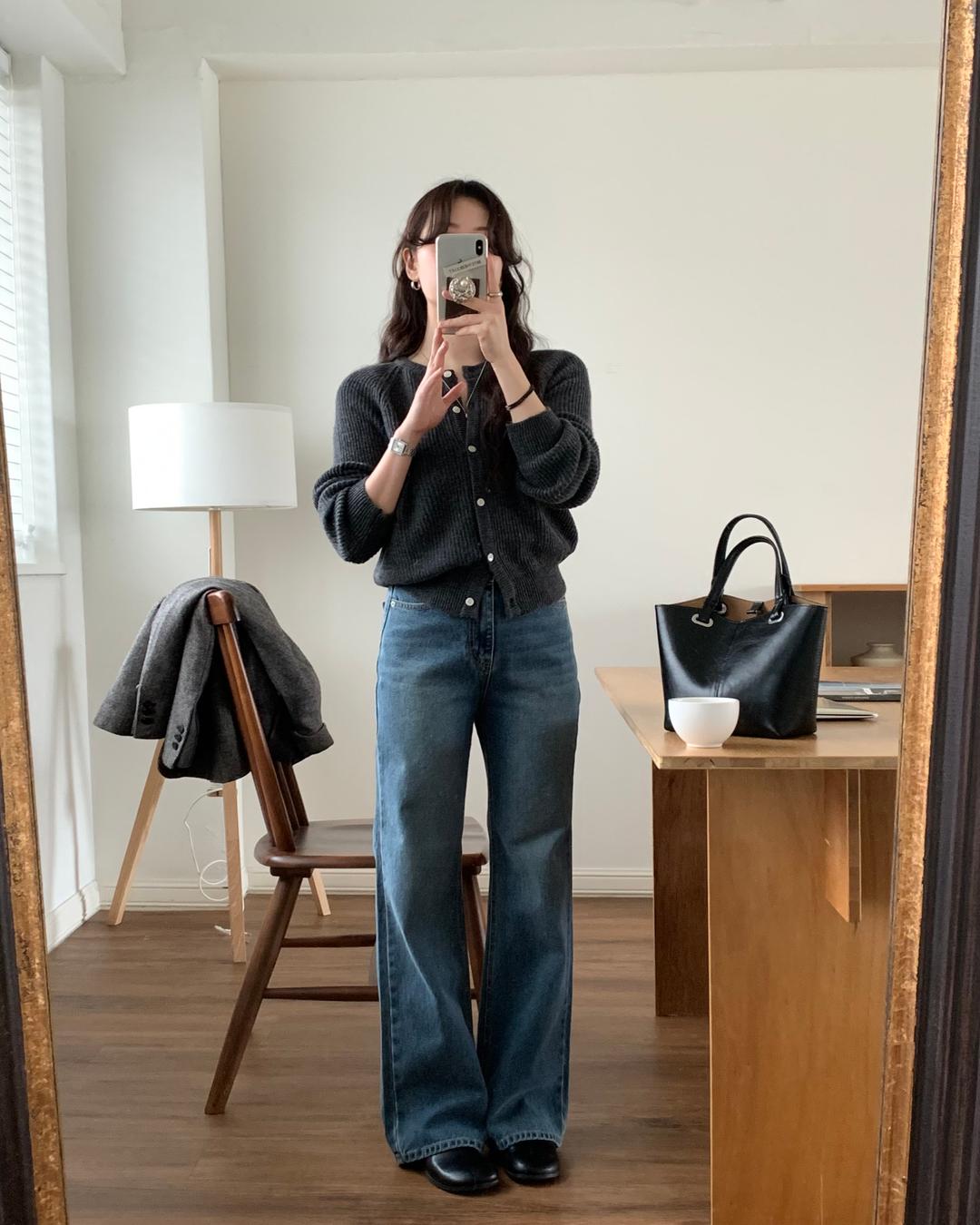 [바로배송] SANDER VINTAGE SEMI BOOTCUT DENIM PANTS