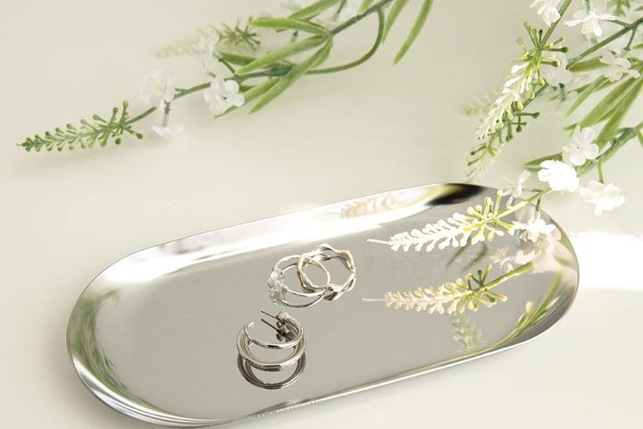 클래식 메탈트레이 타원형 2size 4color