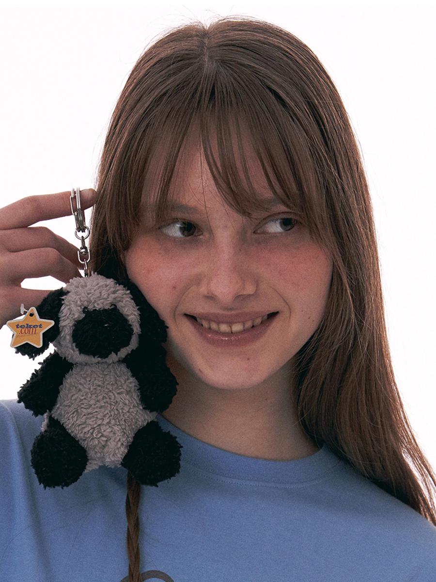 Furry Friends Keyring Black