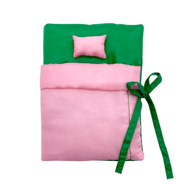 PUFFY BED BOOK (pink/green)